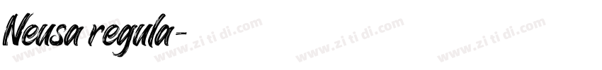 Neusa regula字体转换